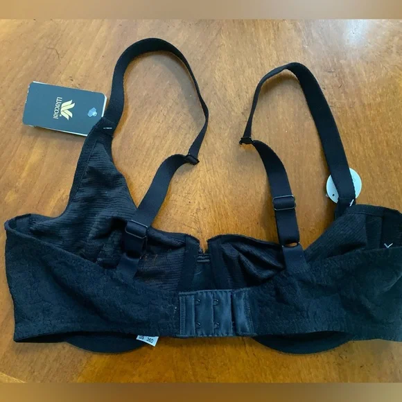 NWT WACOAL Convertible Black Bra With Underwire Size36D